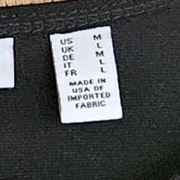 Susan Graver Womens Black Dress M 3/4 Sleeve - Picture 4 of 6